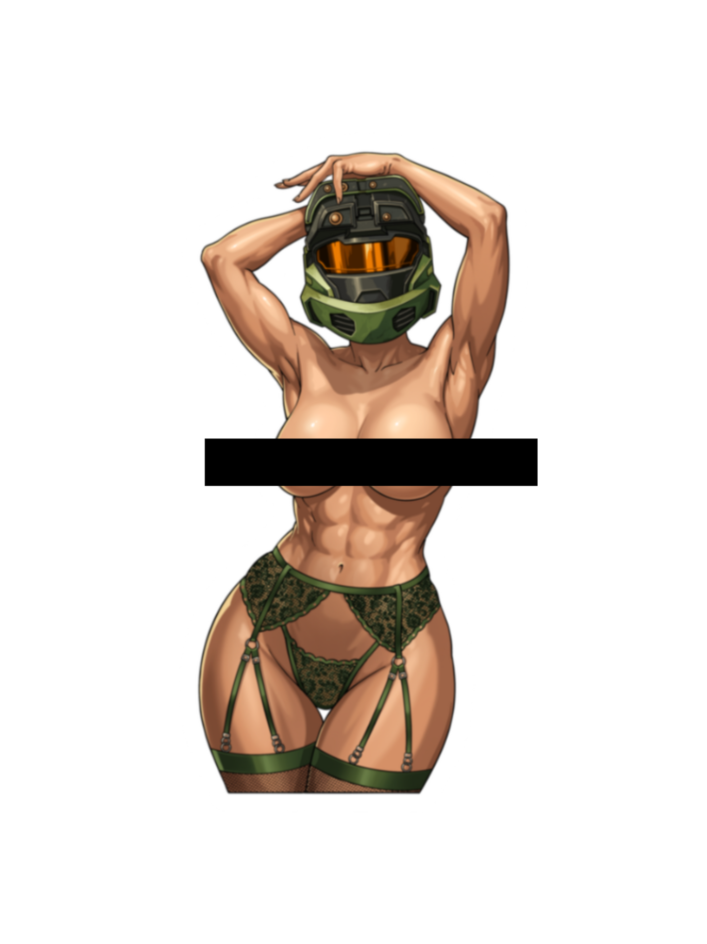 Ghillie Girl Sticker (Uncensored)