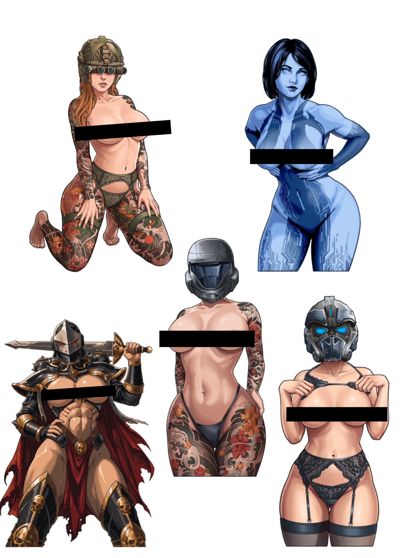 Uncensored Sticker Sheet 2