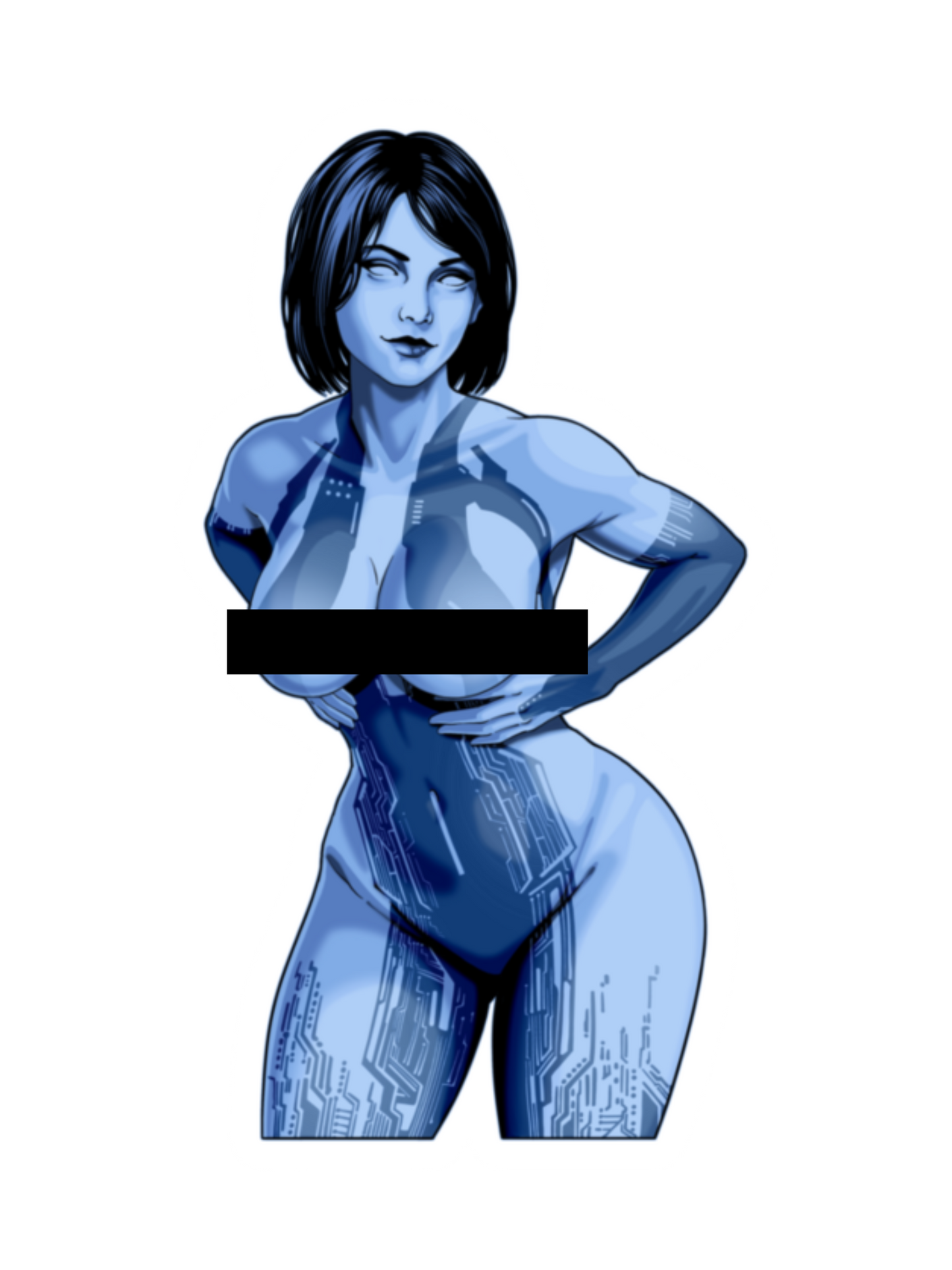 Pixel Pin-up 2.0 Sticker (Uncensored)