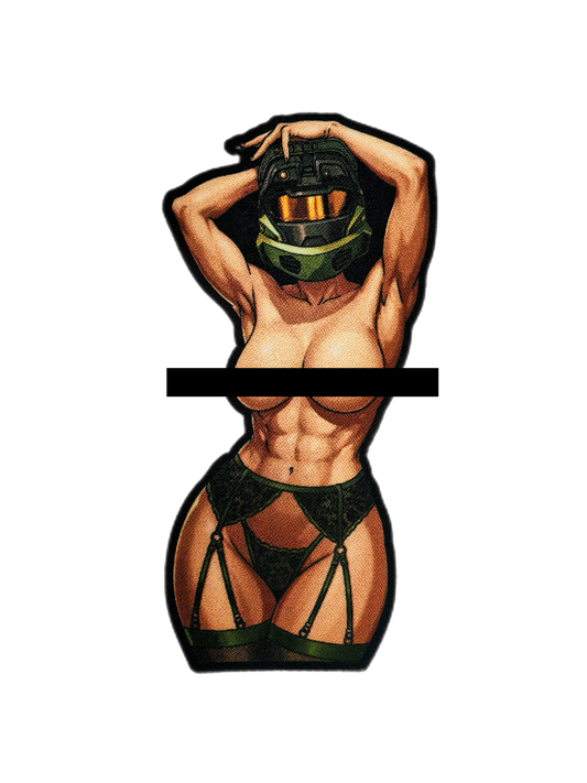 Ghillie Girl Patch (Uncensored)